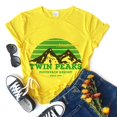 thumbnail image 3 of Camisetas Harajuku Twin Peaks, ropa de mujer, novedad de verano 2022, camiseta amarilla estética vintage, camisetas casuales de cuello redondo, 3 of 5