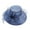 Dark Blue, variant on Grofry Floral Organza Wide Brim Church Fascinator Lady Tea Party Sun Hat