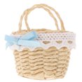 thumbnail image 1 of MOVTOTOP 1Set Mini Picnic Baskets Party Favor for Photographers in Light Yellow 4.5x4.5x3in Rattan Round, 1 of 7