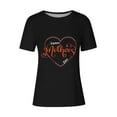 thumbnail image 4 of Lilgiuy Mother's Day Shirts for Women Mom Shirts Mama Shirts Gift Casual Short Sleeve Heart Graphic Tee Tops for Casual Wear(Black,L), 4 of 4