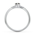 thumbnail image 4 of Birthstone Heart Ring with Shoulder Accents - Smokey Quartz (June), 4 of 4