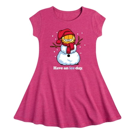 

Garfield - Have An Ice Day - Toddler And Youth Girls Fit And Flare Dress