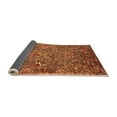 thumbnail image 2 of Ahgly Company Indoor Round Oriental Orange Industrial Area Rugs, 4' Round, 2 of 4