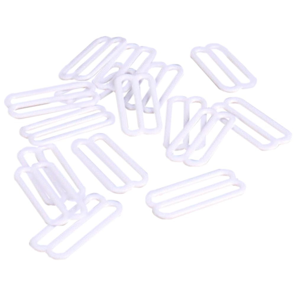 5/8 20 Pieces Opening 16mm Porcelynne White Nylon Coated Metal Replacement Bra Strap Ring 10 Pairs