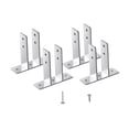 thumbnail image 2 of 4 soportes para mampara de urinario de baño, clips para mampara de urinario con sujetadores para instalaciones o reparaciones, soporte en forma, 2 of 9