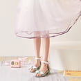 thumbnail image 4 of MZXELPRJD Little Girl Sandals Size 13 Girls Wedge Sandals Toddler Slippers Size 8 Crib Shoes Girls Girl Shoes Size 1 Infant Shoes Kids Green 7-8 Years, 4 of 6