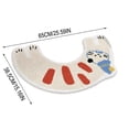 thumbnail image 3 of Toilet Rugs U Shaped Washable – 26" x 15" Plush Fur Bath Mat, Non Slip Absorbent for Bathroom Floor, 3 of 8