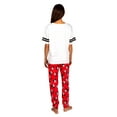 thumbnail image 4 of Disney Mickey Mouse Womens 2 Piece Pajama Set Varsity Tee And Jogger, Mickey Mouse, Size: Large, 4 of 4