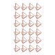 thumbnail image 5 of 24 piezas Soporte para tarjetas con clip triangular, simple, elegante, liviano, portátil, clips para tarjetas para la clasificación de archivos de oficina, oro rosa, 5 of 10
