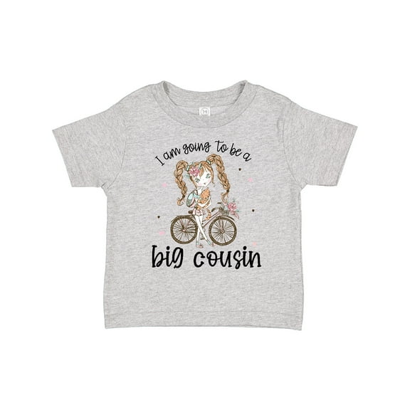 Inktastic Stick Girl I Am Going to Be a Big Cousin Boys or Girls Toddler T-Shirt