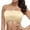 Brown, variant on Xijirk Tank Tops Plus Size Double Bandeau Strapless Bra Stretchy Padded Removable Tube Top for Comfortable Support Camisole Tops for Women,White,M