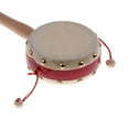 thumbnail image 3 of Durable Wooden Pellet Drum Rattle Small Rattle Drum Toy for, 3 of 7