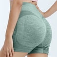 thumbnail image 3 of Tiqkatyck Yoga Shorts for Women, Women's Fashion Solid Color Seamless Tights Casual Yoga Shorts Tights for Women, Workout Leggings for Women Green XL, 3 of 5