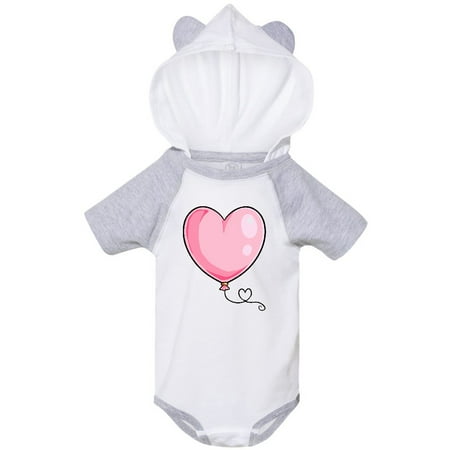 

Inktastic Pink Balloon Heart Gift Baby Boy or Baby Girl Bodysuit