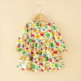 thumbnail image 6 of Esaierr Kids Baby Long-Sleeve Dresses for Girls,Little Girls Spring Fall Pullover Dress Casual Cute Princess Dress A-Line Dress Soft Breathable Cotton Cartoon Print Dress,Size 1-8T, 6 of 9
