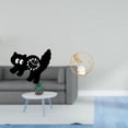 thumbnail image 2 of Reloj de pared con forma de gato, estatua de bola de cristal, decorativo, silencioso, sin , de acrílico y hierro, ideal para dormitorio, sala de, 2 of 8