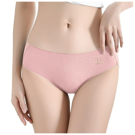VMESZQFG Seamless Panties for Women Underpants Womens plus Size Underwear Cotton Women s Waist Pack With Full Cotton Crotch Breathable Girly Triangle Briefs Underwear for Teen Girls