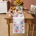 thumbnail image 2 of American Star Table Runner 70 Inches, Blue Red Patriotic Solid Color Classic Bed Runner Dresser Scarves Tabletop for Indoor Outdoor Parties/Ceremony/Banquet, 13" x 70", 2 of 9