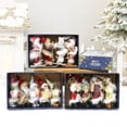 thumbnail image 4 of Fall Decorations For Home Christmas Santa Figurine Set 4 Pcs Small Santa Figurines Standing For Christmas Home Decoration Holiday Party Decor, 4 of 9