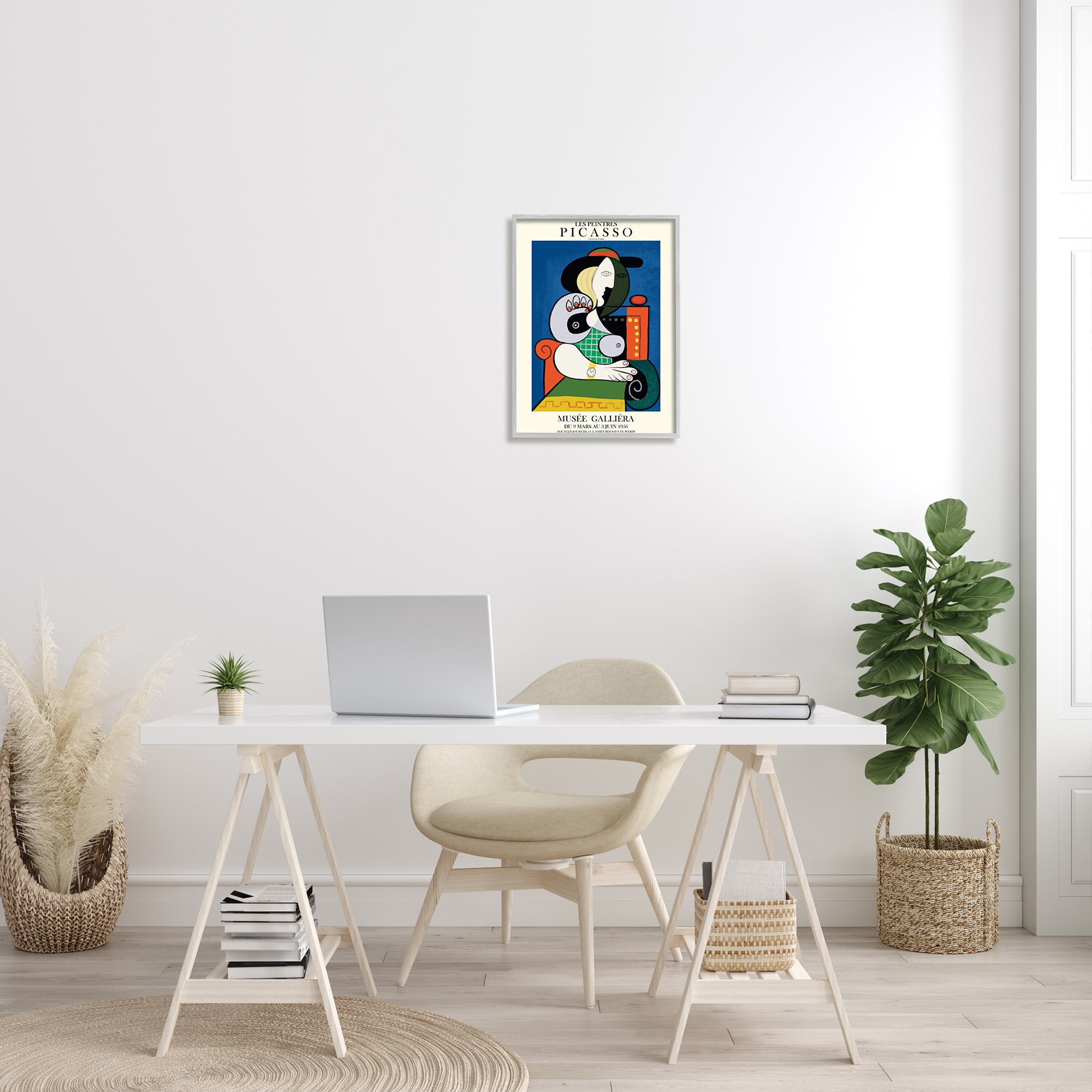 Stupell Industries Picasso Classical Abstract Artist Red Chair Woman, 16 x 20, Designed by Ros Ruseva