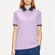 thumbnail image 2 of Negro Camisa de Manga Corta Mujeres Sólido Deportes Solapa Camisa Seca, Unisex Manga Corta Ropa de Trabajo Superior para Ocasional, 2 of 8