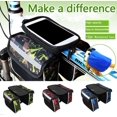 thumbnail image 1 of Xihbxyly Bike Bag Front Frame Upper Tube Bike Phone Holder Reflective Touches Screen Phone Holder for Bike Bike Accessories Works with Most Cell Phones, 1 of 7