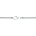 thumbnail image 3 of Everly Women's 1.9mm Fancy-Cut Sterling Silver Snake Chain Bracelet, 3 of 9