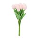 thumbnail image 1 of Lot de 10 tulipes artificielles roses, décoration pour salon, table à manger, 1 of 4