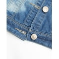 thumbnail image 7 of KIDSCOOL SPACE Girl Denim Vest, Round Collared Lace Sleeveless Jeans Tops,7-8 Years, 7 of 7
