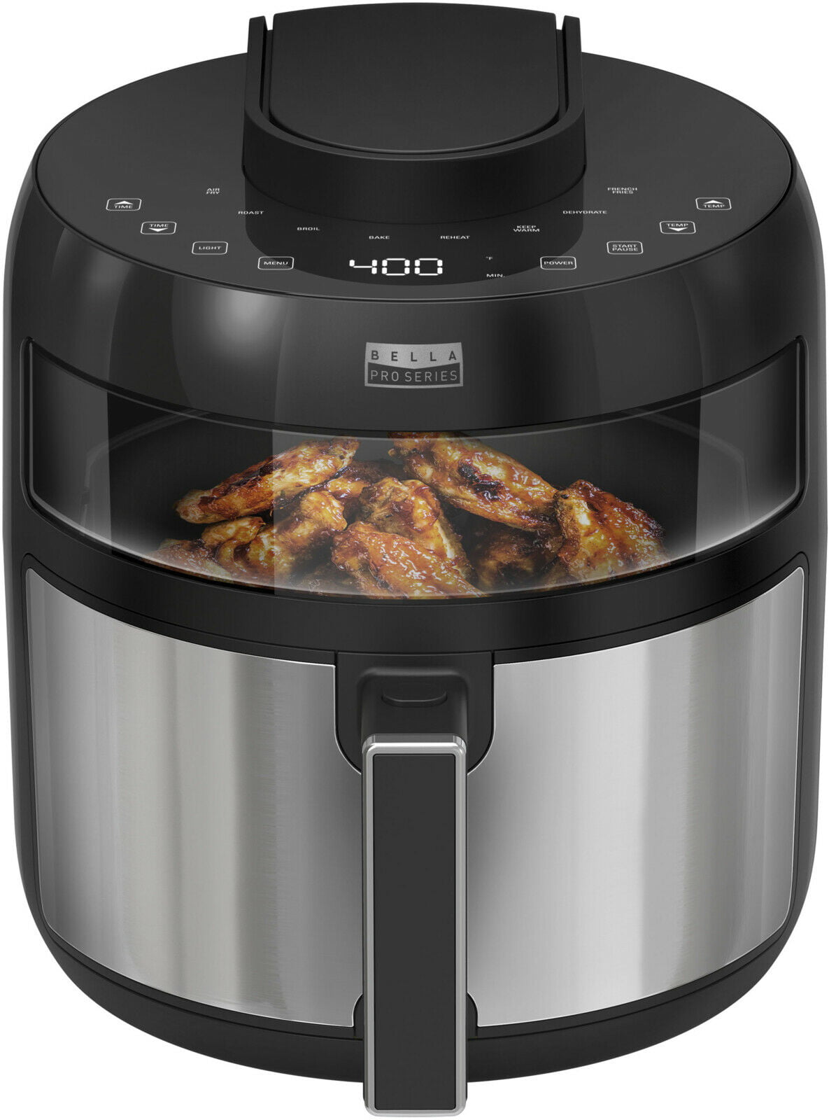  Bella Pro Series 6qt Digital Air Fryer with Stainless
