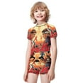 thumbnail image 2 of Cobra Kai Boys 2-Piece Swimsuit Set, Short Sleeve Rash Guard & Swim Trunks, 2 of 7