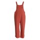 thumbnail image 1 of Monos Para Mujer Sueltos Cuello Cuadrado Sin Mangas Color SóLido Babero Pantalones Con Bolsillos XBTCLXEBCO Rojo Ladrillo;5XL, 1 of 4