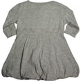 thumbnail image 2 of Mish - Little Girls - 100% Cotton - Long Sleeve Bubble Dress 20999-4 (Grey Flowers), 2 of 3