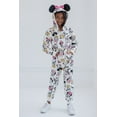 thumbnail image 5 of Disney Mickey Mouse Goofy Donald Duck Toddler Boy Girl Fleece Zip Up Coverall White 4T, 5 of 5