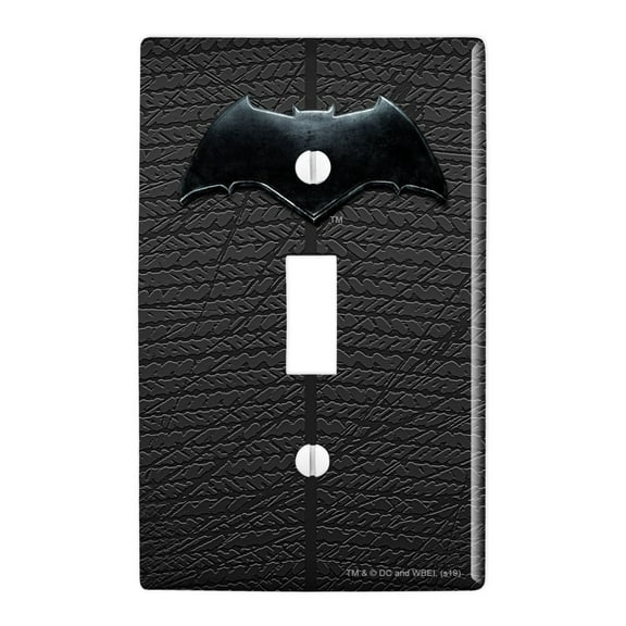 Justice League Movie Batman Logo Plastic Wall Decor Toggle Light Switch Plate Cover