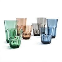 Cupture Everyday Cup Plastic Tumblers, 22 oz 14 oz, 8-Pack (Assorted Colors) by Cupture