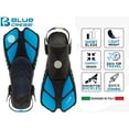 thumbnail image 2 of Aletas Cressi Bonete S/M translúcidas color aguamarina, 2 of 8