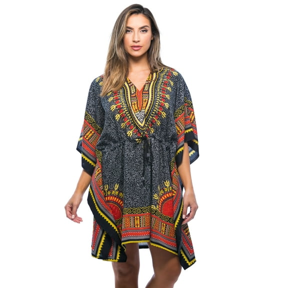 Riviera Sun Women's Casual V Neck Kaftan Dress