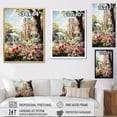 thumbnail image 4 of Designart "Garden Party Country Clubs painting I" Cityscapes Floater Framed Wall Art Living Room, 4 of 7