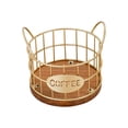 thumbnail image 2 of Coffee Capsule Storage Basket, Iron Desktop Table Organizer, Wrought Iron Kitchen Coffee Pod Holder for Efficient Multi-Functional Use, Gold, 2 of 7