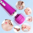 thumbnail image 2 of Godewogo 10-Speed High-Power Corded Handheld Massager, Deep Tissue Therapy for Woman, Muscle Pain Relief, Body Soreness Recovery, Powerful Vibration,Purple, 2 of 11