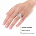 thumbnail image 5 of APSVO S925 Sterling Silver Plated Wedding Rings for Women CZ Eternity Promise Band Engagement Rings Set Birthday Mothers Day Jewelry Gifts Her Mom Girlfriend Wife Female Adults Ideas, 5 of 7