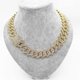 thumbnail image 3 of CHAO Cadena de eslabones cubanos para hombre, 50 mm, collar de eslabones cubanos de Miami helados, collares chapados en oro y plata, cadena de diamantes, cadena de oro, 3 of 5