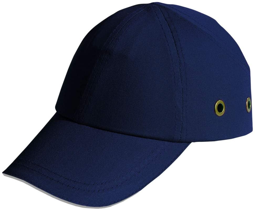 ARAN SAFETY Blue Baseball Bump Cap Lightweight Safety Hard Hat Head