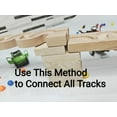 thumbnail image 3 of Marble Run Track Full Set, marble race wooden toy for kids , birthday gift kancha marble run track nontoxic montessory toy. Track with pipe, 3 of 5
