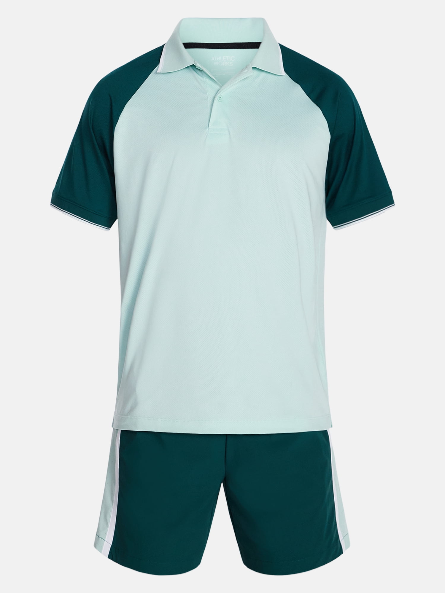 Athletic Works Men's and Big Men's Modern Tennis Polo Shirt, Sizes XS-3XL