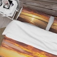 thumbnail image 4 of Designart 'Vibrant Yellow Sun and Calm Waves' Seascape Duvet Cover Set, 4 of 4