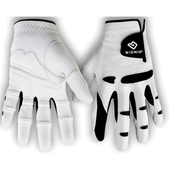 1 NEW Bionic StableGrip Natural Fit Mens Golf Glove White - Size S Regular RH