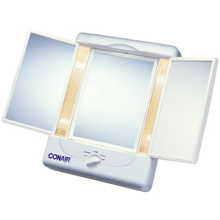 Conair Reflections Two Sided Incandescent Lighted Makeup Mirror in White