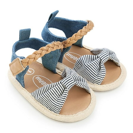 

Newborn Baby Girls Infant Summer Sandals PU Leather Bow-knot Crib Shoes Prewalker Fashion Girls Canvas Sandals Kids Beach Shoes Baby Walking Shoes First Walkers A3 0-6M